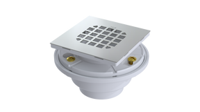 PVC Shower Drain with 2" Outlet for use with Tile Bases (SDS5144)