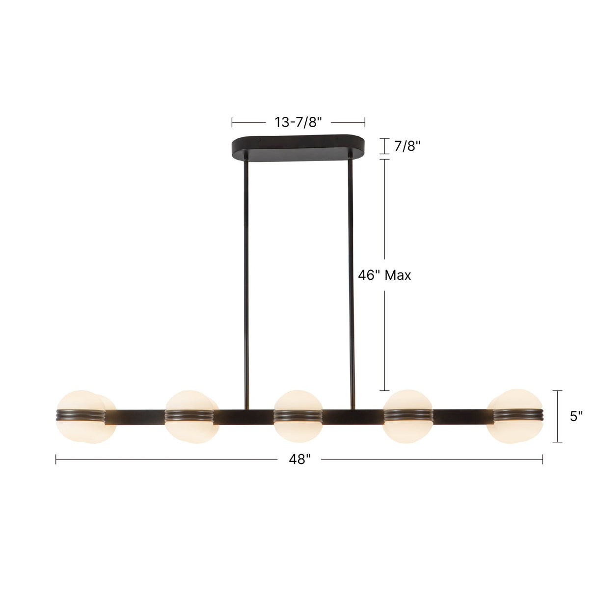 Kuzco Selene 48-in Linear Pendant