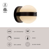 Kuzco Selene 5-in Wall Sconce