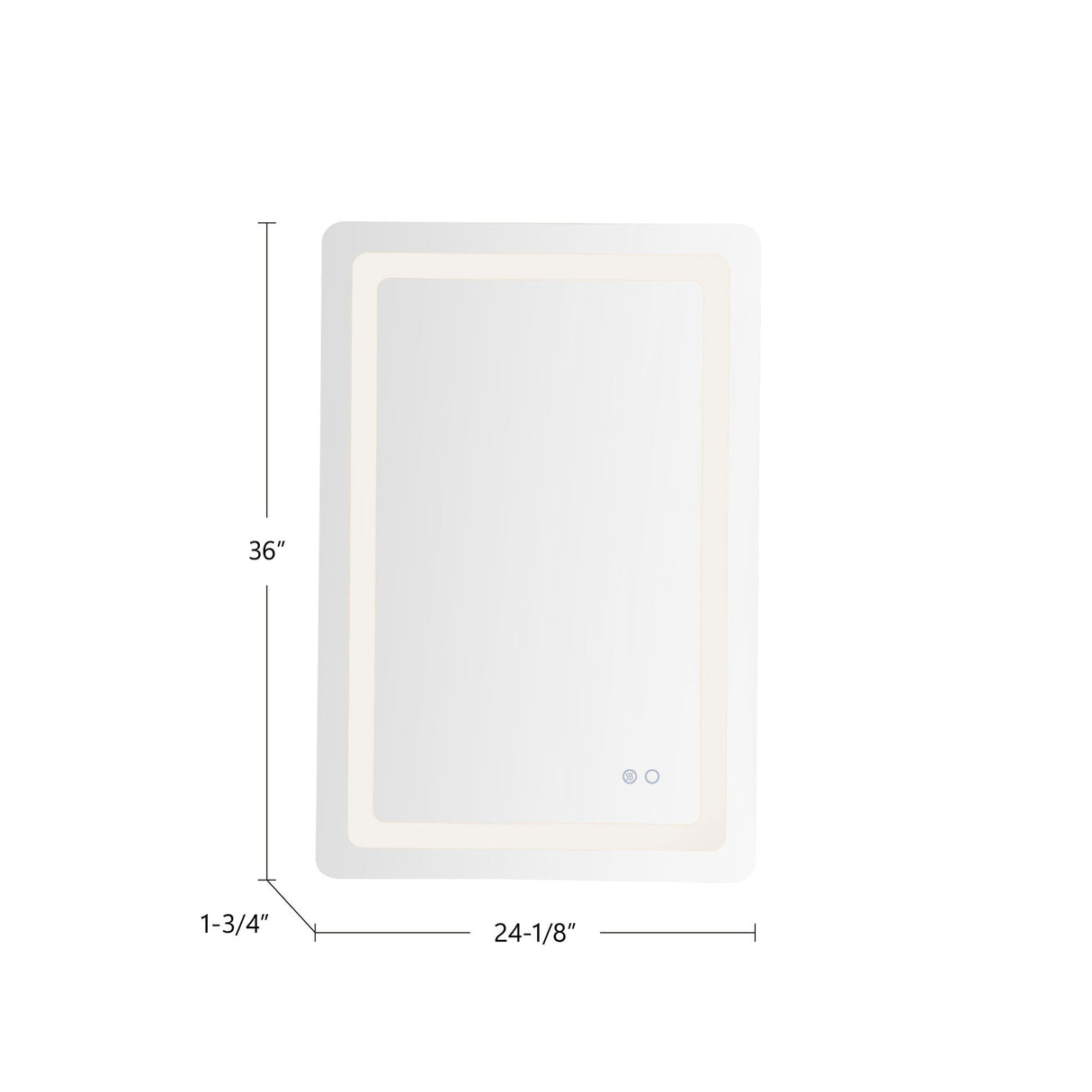 Kuzco Seneca 24-in Vanity Mirror