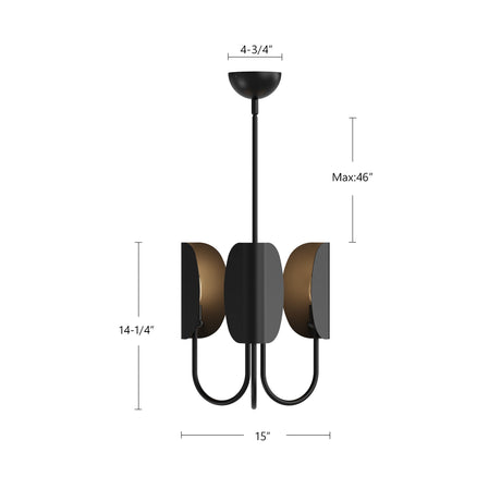 Alora Mood Seno 15-in Chandelier