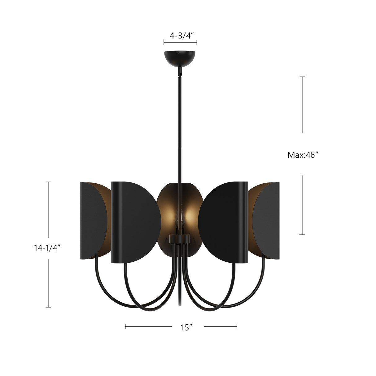 Alora Mood Seno 32-in Chandelier