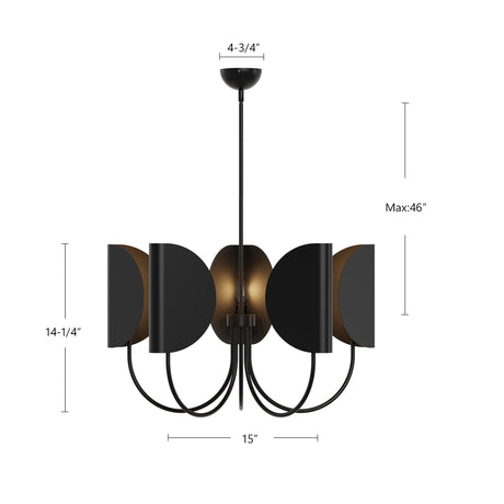 Alora Mood Seno 32-in Chandelier