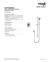 KAPFENBERG 1-WAY PB SHOWER KIT