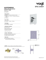 KAPFENBERG 1-WAY PB SHOWER KIT