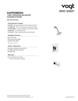 KAPFENBERG 1-WAY PB SHOWER KIT