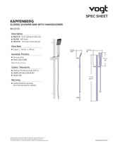 KAPFENBERG 1-WAY PB SHOWER KIT
