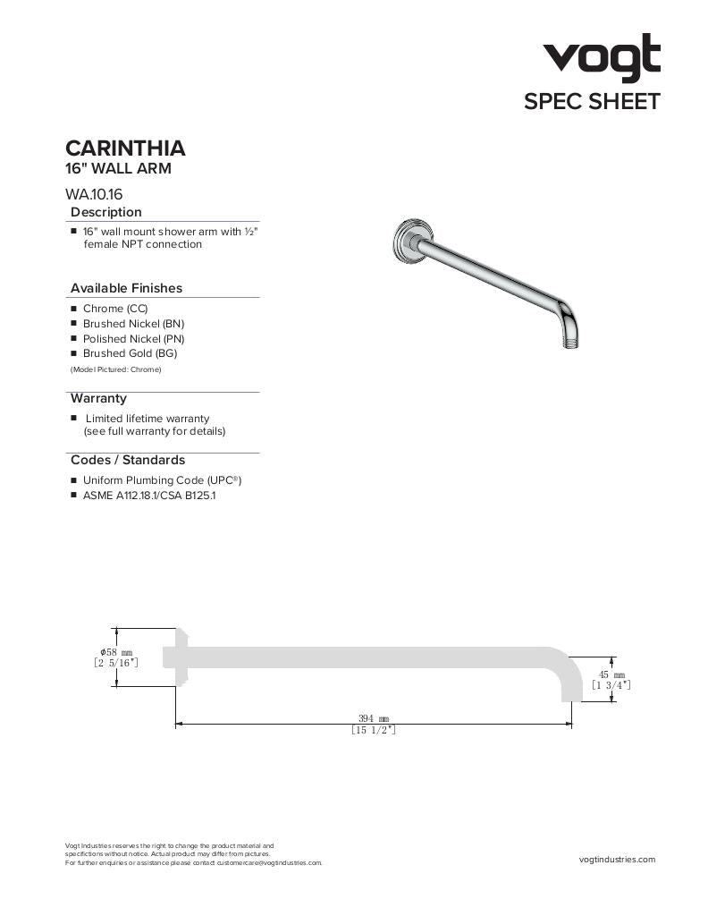 CARINTHIA 2-WAY TH SHOWER KIT