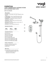 CARINTHIA 3-WAY TH SHOWER KIT WITH BODY JETS