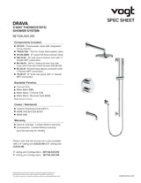DRAVA 3-WAY TH SHOWER KIT
