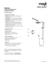 DRAVA 3-WAY TH SHOWER KIT WITH BODY JETS