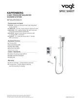 KAPFENBERG 2-WAY PB SHOWER KIT