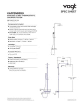 KAPFENBERG EXPOSED 2-WAY TH SHOWER KIT