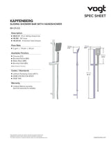 KAPFENBERG 3-WAY TH SHOWER KIT WITH BODY JETS