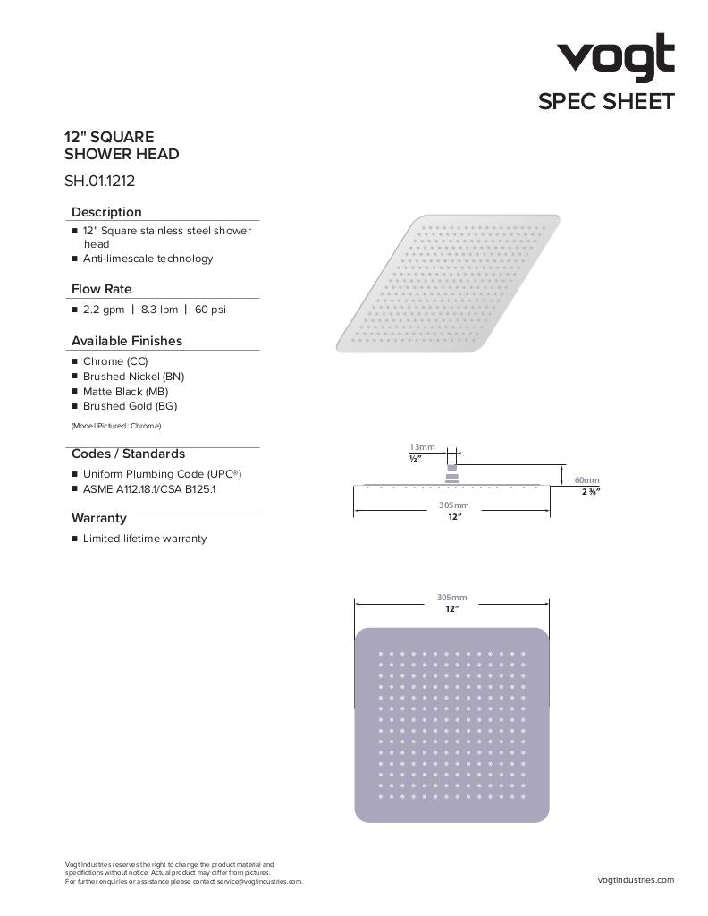 KAPFENBERG 3/4" HIGH-FLOW TH SHOWER KIT WITH BODY JETS