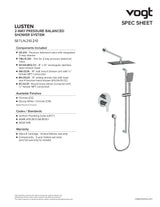 LUSTEN 2-WAY PB SHOWER KIT