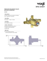 WORGL 1-WAY PB SHOWER KIT