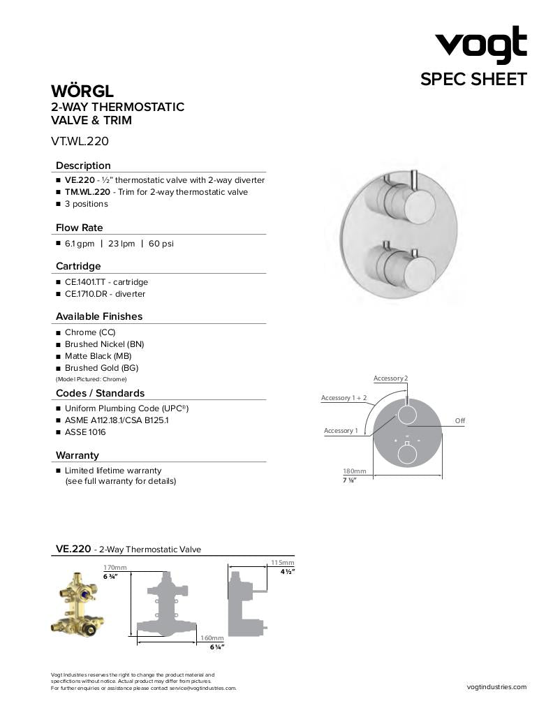 WORGL 2-WAY TH SHOWER KIT