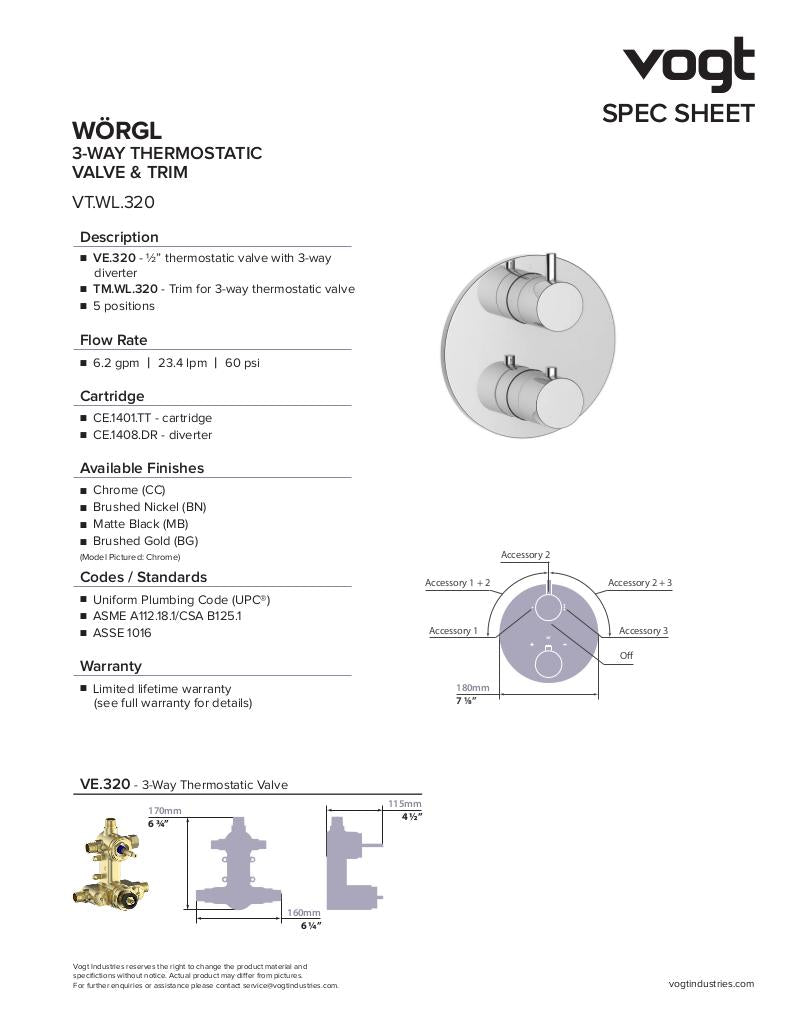 WORGL 3-WAY TH SHOWER KIT