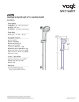 ZEHN 3-WAY TH SHOWER KIT