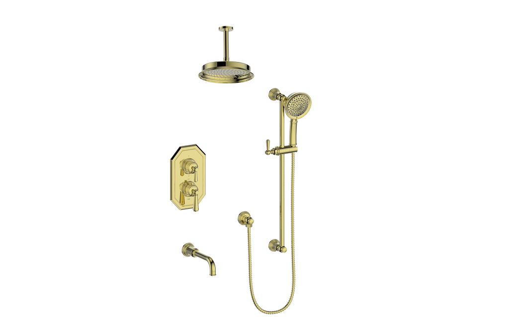 CARINTHIA 3-WAY TH SHOWER KIT WITH 6" CEILING ARM