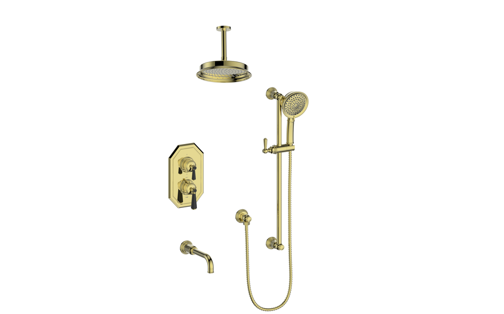 CARINTHIA 3-WAY TH SHOWER KIT WITH 6" CEILING ARM