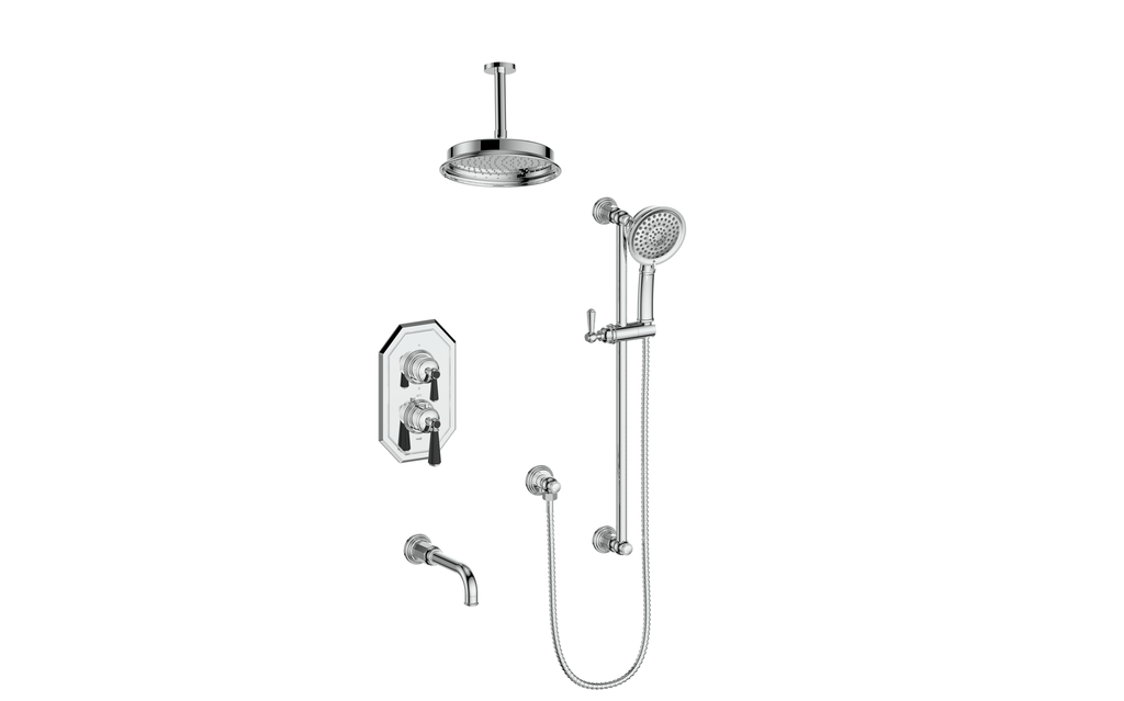 CARINTHIA 3-WAY TH SHOWER KIT WITH 6" CEILING ARM