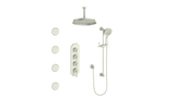 CARINTHIA 3/4" HIGH-FLOW TH SHOWER KIT WITH BODY JETS AND 6" CEILING ARM