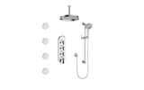 CARINTHIA 3/4" HIGH-FLOW TH SHOWER KIT WITH BODY JETS AND 6" CEILING ARM