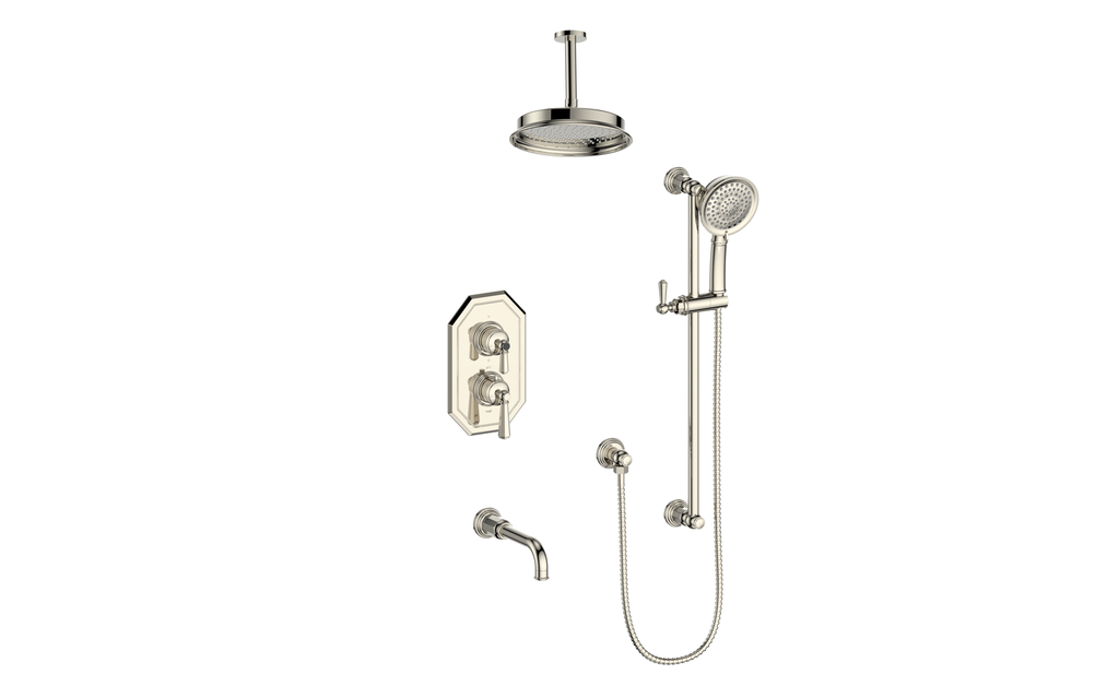 CARINTHIA 3-WAY TH SHOWER KIT WITH 6" CEILING ARM