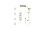 CARINTHIA 3/4" HIGH-FLOW TH SHOWER KIT WITH BODY JETS AND 6" CEILING ARM