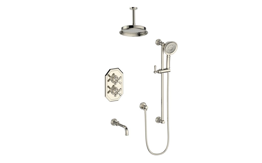 CARINTHIA 3-WAY TH SHOWER KIT WITH 6" CEILING ARM