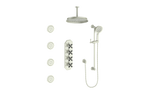 CARINTHIA 3/4" HIGH-FLOW TH SHOWER KIT WITH BODY JETS AND 6" CEILING ARM
