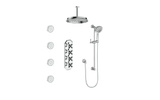 CARINTHIA 3/4" HIGH-FLOW TH SHOWER KIT WITH BODY JETS AND 6" CEILING ARM
