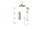 CARINTHIA 3/4" HIGH-FLOW TH SHOWER KIT WITH BODY JETS AND 6" CEILING ARM