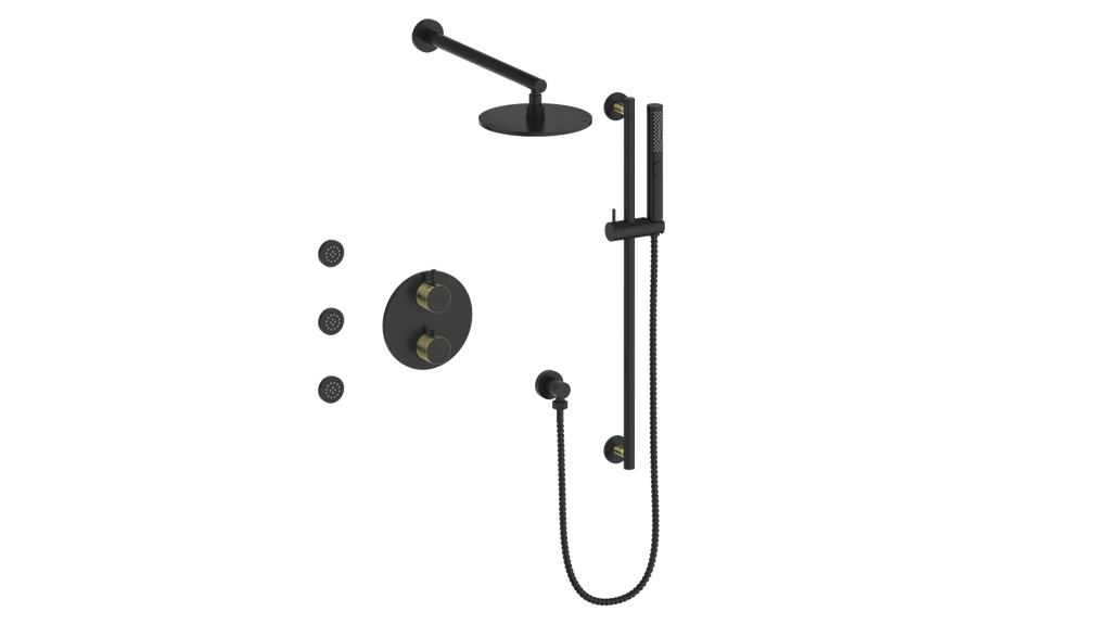 DRAVA 3-WAY TH SHOWER KIT WITH BODY JETS