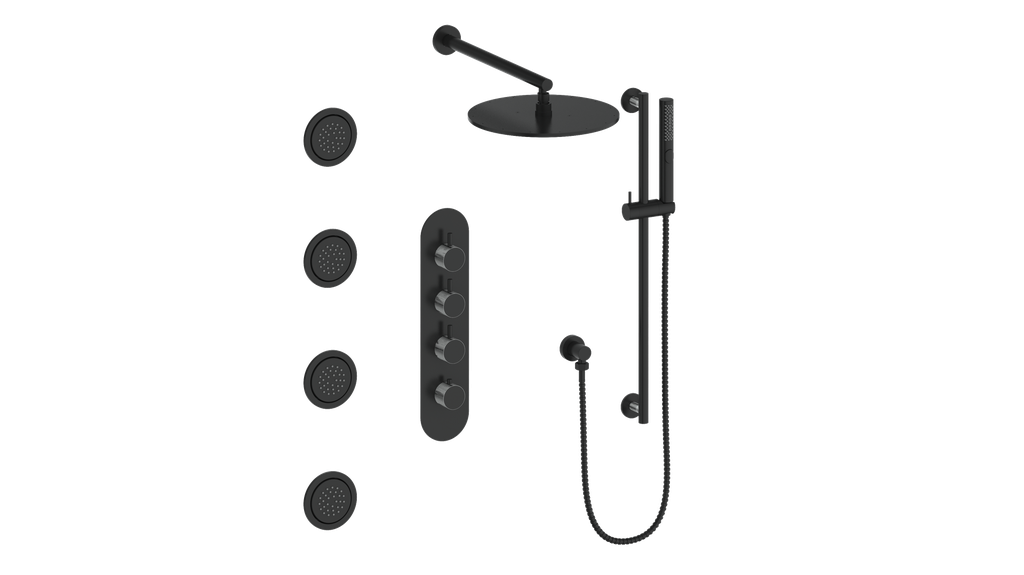 DRAVA 3-WAY TH SHOWER KIT WITH BODY JETS