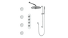 DRAVA 3-WAY TH SHOWER KIT WITH BODY JETS