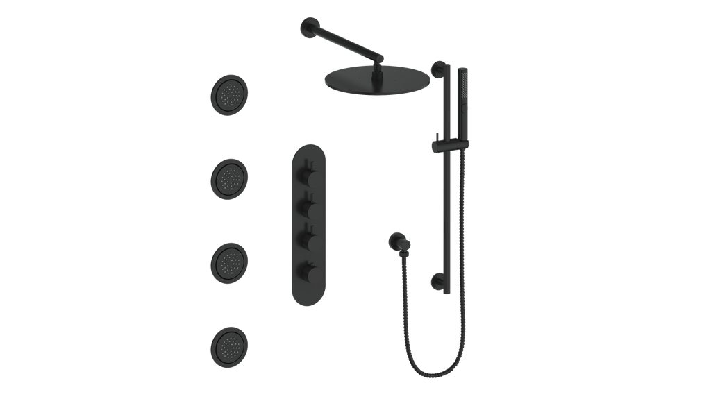 DRAVA 3-WAY TH SHOWER KIT WITH BODY JETS
