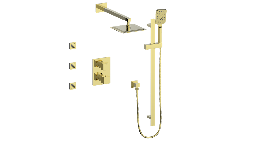 KAPFENBERG 3-WAY TH SHOWER KIT WITH BODY JETS
