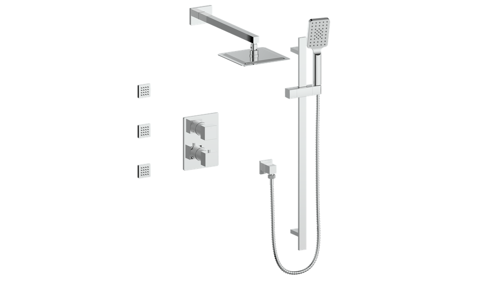 KAPFENBERG 3-WAY TH SHOWER KIT WITH BODY JETS