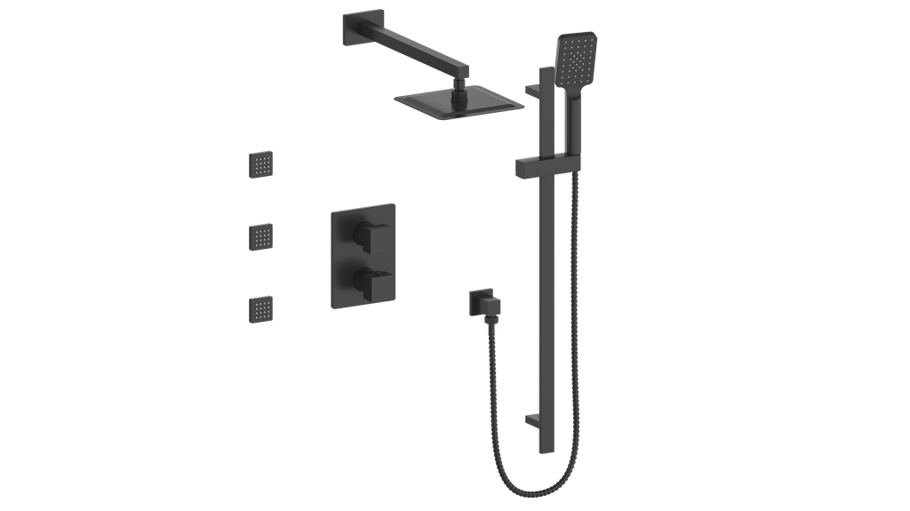 KAPFENBERG 3-WAY TH SHOWER KIT WITH BODY JETS