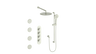 WORGL 3/4" HIGH-FLOW TH SHOWER KIT WITH BODY JETS