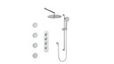 WORGL 3/4" HIGH-FLOW TH SHOWER KIT WITH BODY JETS