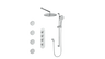 WORGL 3/4" HIGH-FLOW TH SHOWER KIT WITH BODY JETS