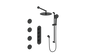 WORGL 3/4" HIGH-FLOW TH SHOWER KIT WITH BODY JETS