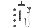 ZEHN 3/4" HIGH-FLOW TH SHOWER KIT WITH BODY JETS AND 6" CEILING ARM