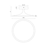 Alora Mood Issa 12-in Semi-Flush Mount