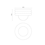 Alora Mood Harvey 12-in Semi-Flush Mount