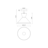 Alora Mood Betty 10-in Semi-Flush Mount